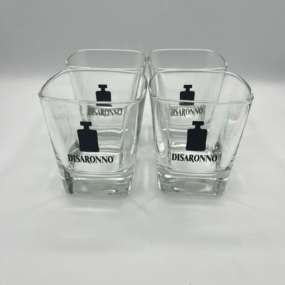 4 Disaronno Square Rocks / Cocktail Glasses